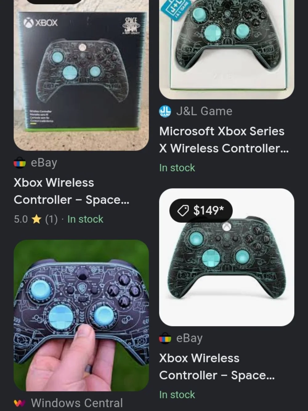 Microsoft Xbox Wireless Controller - Black with Teal Accent Caps